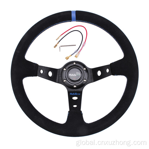 China RASTP 14" Suede Racing Drift Steering Wheel Factory